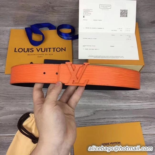 Pretty Style Louis Vuitton INITIALES 40MM BELT M0035S orange