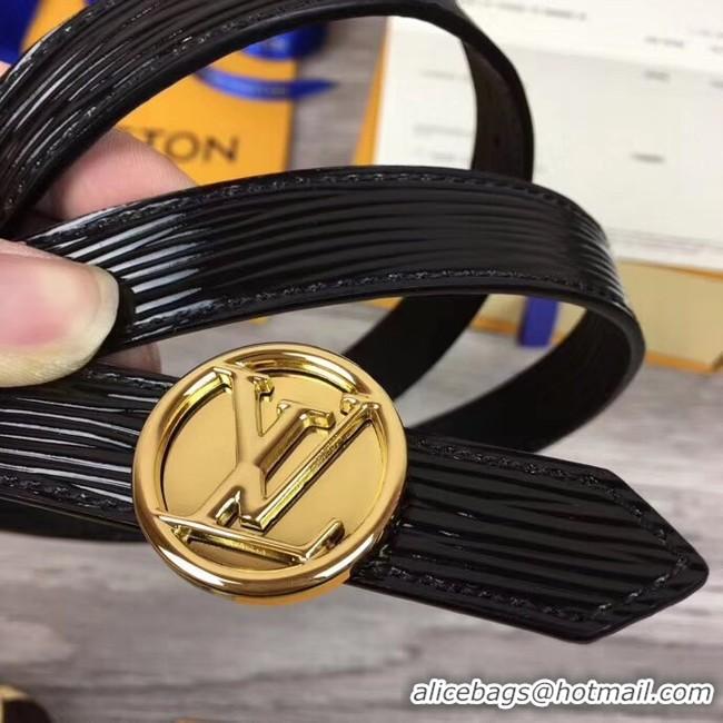 Top Quality Louis Vuitton CIRCLE 20MM REVERSIBLE BELT M0053U black