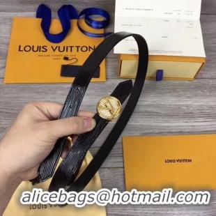 Luxury Louis Vuitton CIRCLE 20MM REVERSIBLE BELT M0053UA black