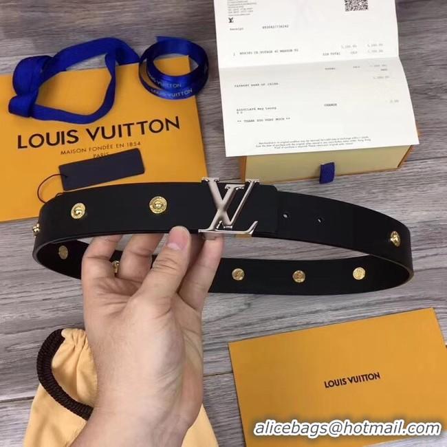 Luxury Louis Vuitton ICONIC 35MM BELT M0062V BLACK