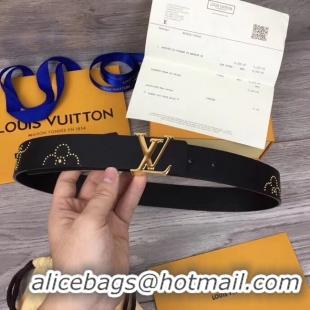 Stylish Louis Vuitton ICONIC 35MM BELT M0062bV BLACK