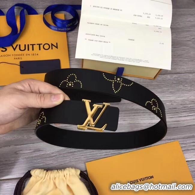 Stylish Louis Vuitton ICONIC 35MM BELT M0062bV BLACK