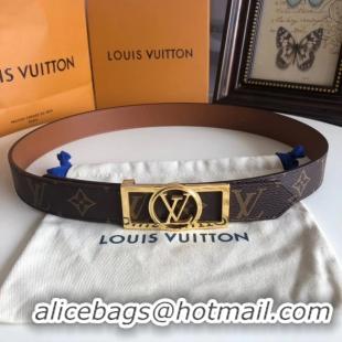 Practical Louis Vuitton Leather Belt M0196W 30MM