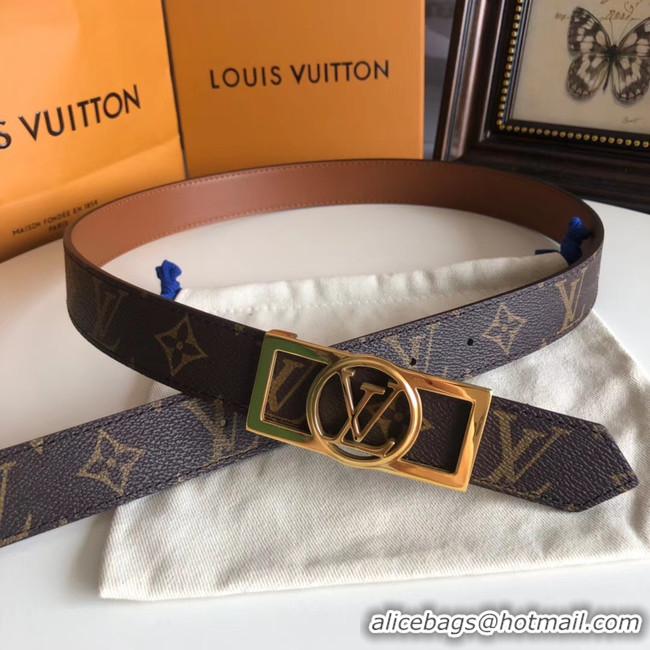 Practical Louis Vuitton Leather Belt M0196W 30MM