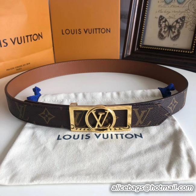 Practical Louis Vuitton Leather Belt M0196W 30MM