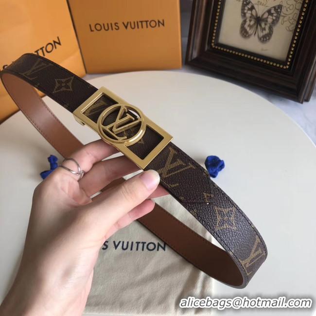 Practical Louis Vuitton Leather Belt M0196W 30MM