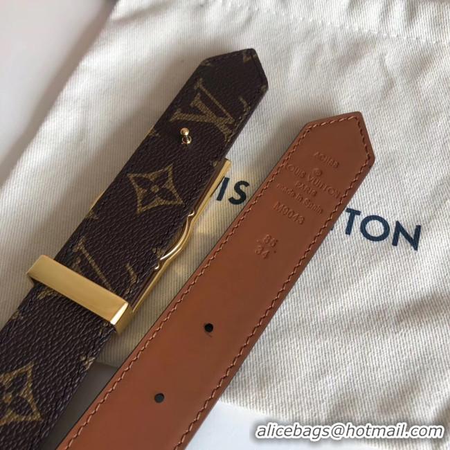 Practical Louis Vuitton Leather Belt M0196W 30MM