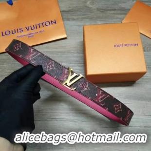 Luxury Louis Vuitton Leather Belt M0202W 30MM