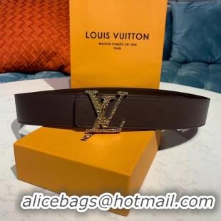 Elegant Louis Vuitton Leather Belt M0165U 40MM