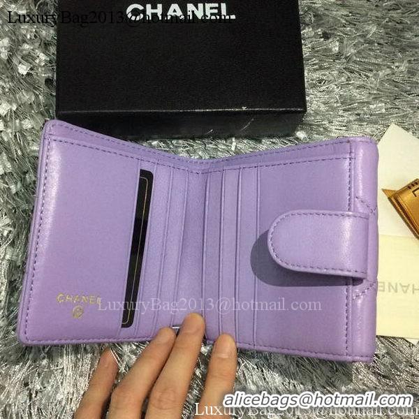 New Fashion Chanel mini Tri-Fold Wallet Sheepskin Leather A48980