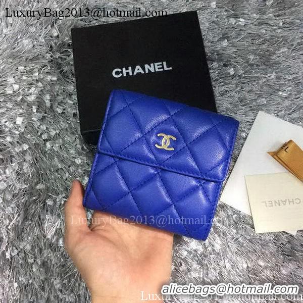 New Fashion Chanel mini Tri-Fold Wallet Sheepskin Leather A48980