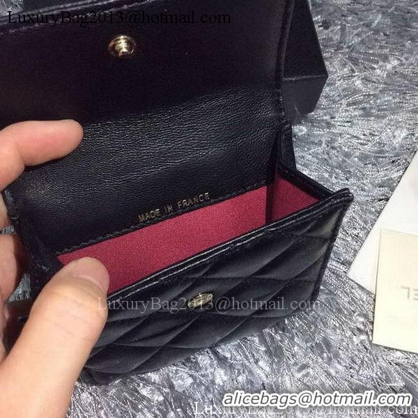 New Fashion Chanel mini Tri-Fold Wallet Sheepskin Leather A48980