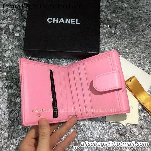 New Fashion Chanel mini Tri-Fold Wallet Sheepskin Leather A48980