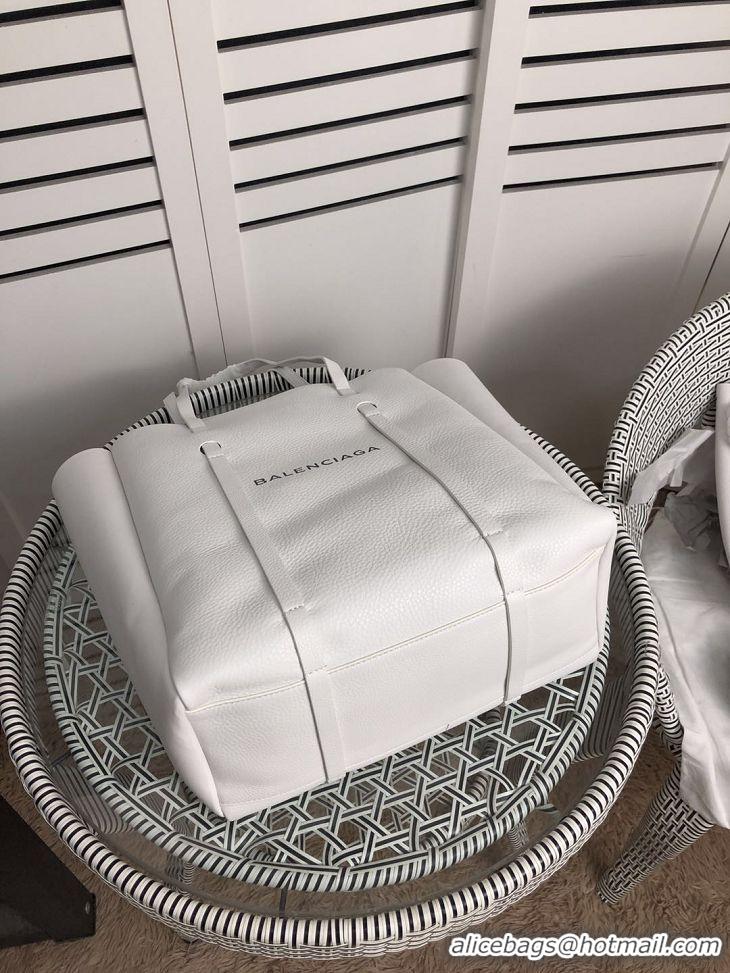 Top Quality Balenciaga Original Leather Large Shopper Bag 6697 White