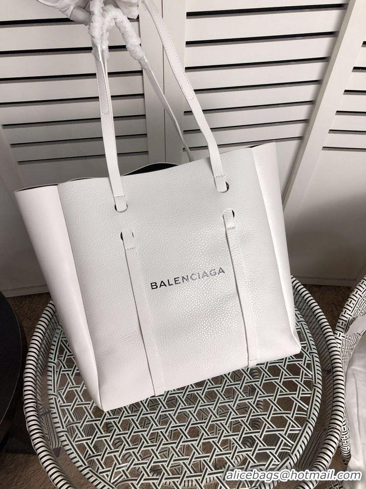 Top Quality Balenciaga Original Leather Large Shopper Bag 6697 White