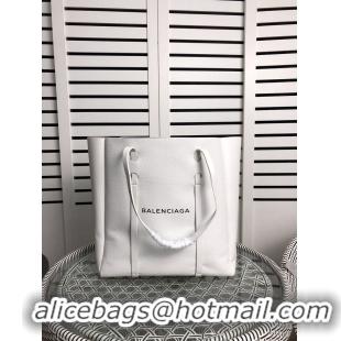 Grade Design Balenciaga Original Leather Medium Shopper Bag 6698 White