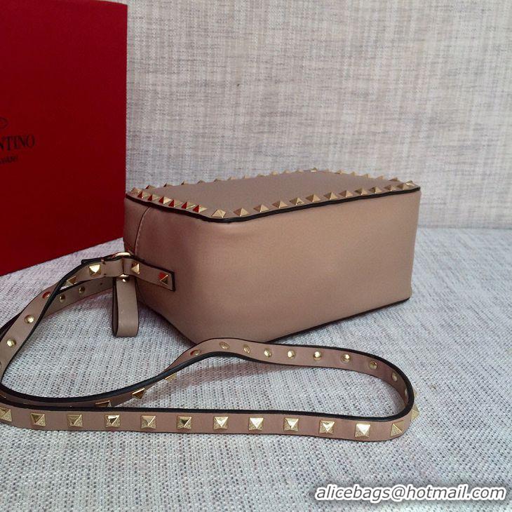 Top Quality VALENTINO Rockstud Leather Camera Cross-body Bag V2856