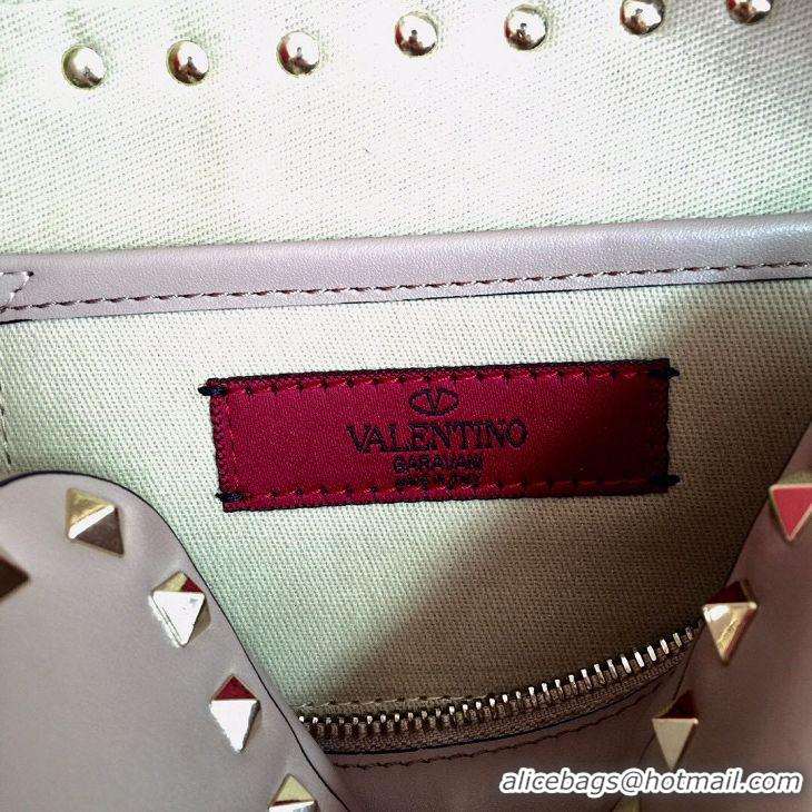 Top Quality VALENTINO Rockstud Leather Camera Cross-body Bag V2856