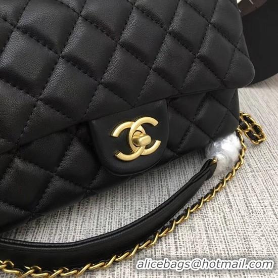 Top Grade Chanel mini Sheepskin Leather cross-body bag 5698 black