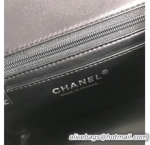 Promotional Chanel Quilted Lambskin Mini Flap Bag A35200 Black/Silver 2020