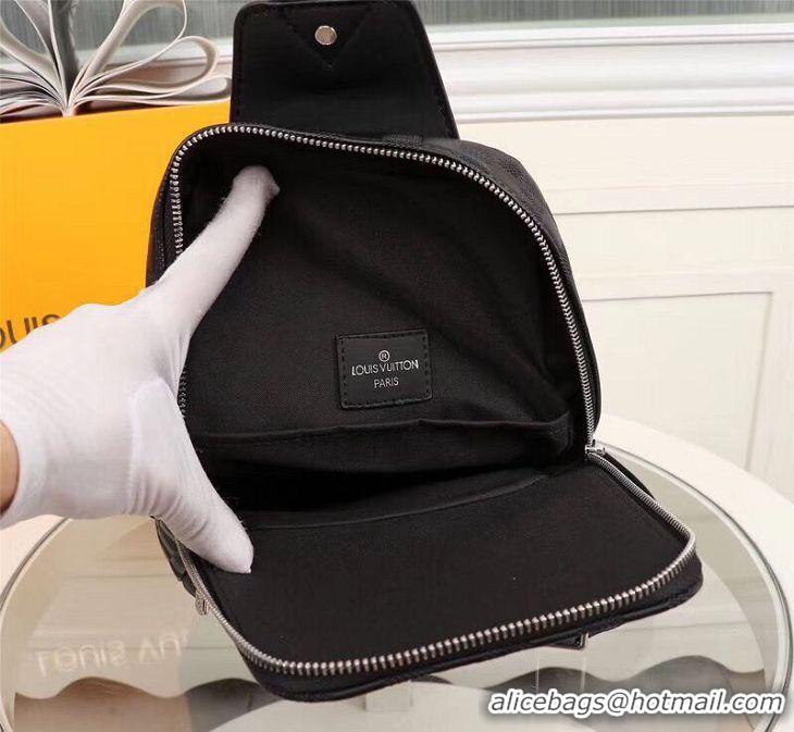 Discount Louis Vuitton AVENUE SLING Original Leather Bag N41719 Black