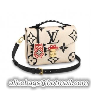 Super Quality Louis vuitton original LV CRAFTY POCHETTE METIS M45384 White