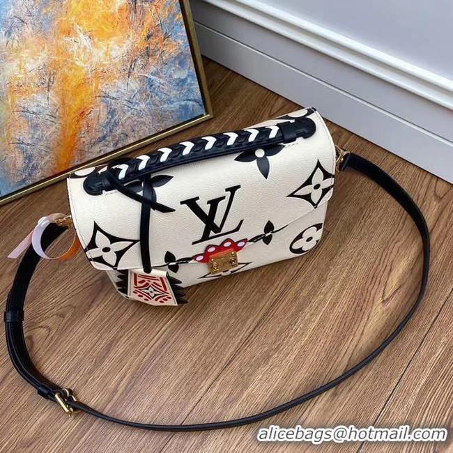 Super Quality Louis vuitton original LV CRAFTY POCHETTE METIS M45384 White