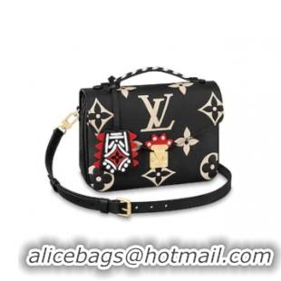 Charming Louis vuitton original LV CRAFTY POCHETTE METIS M45384 black