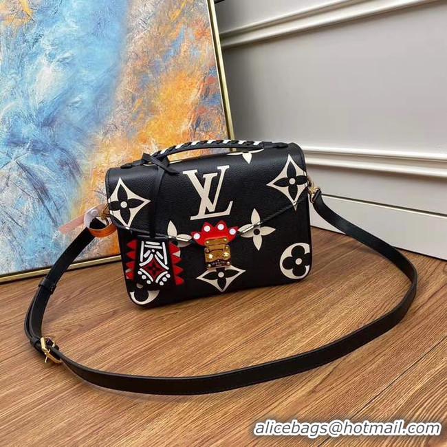 Charming Louis vuitton original LV CRAFTY POCHETTE METIS M45384 black