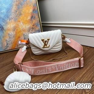 Good Quality Louis Vuitton Original NEW WAVE MULTI-POCHETTE M56461 white