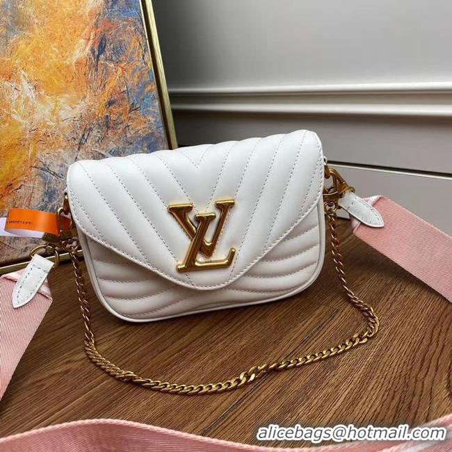 Good Quality Louis Vuitton Original NEW WAVE MULTI-POCHETTE M56461 white