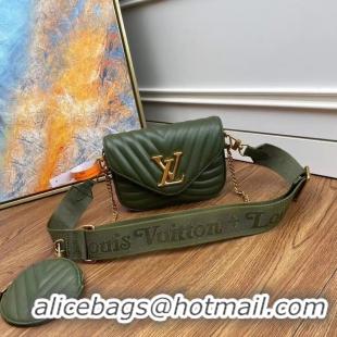 Discount Colorful Louis Vuitton Original NEW WAVE MULTI-POCHETTE M56461 Green