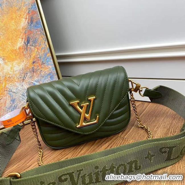 Discount Colorful Louis Vuitton Original NEW WAVE MULTI-POCHETTE M56461 Green