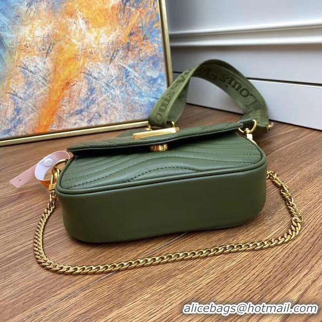 Discount Colorful Louis Vuitton Original NEW WAVE MULTI-POCHETTE M56461 Green