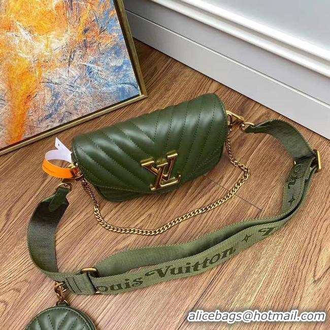 Discount Colorful Louis Vuitton Original NEW WAVE MULTI-POCHETTE M56461 Green