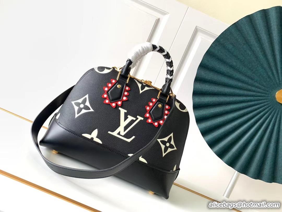 Best Price Louis Vuitton Original Leather ALMA M44832 Black