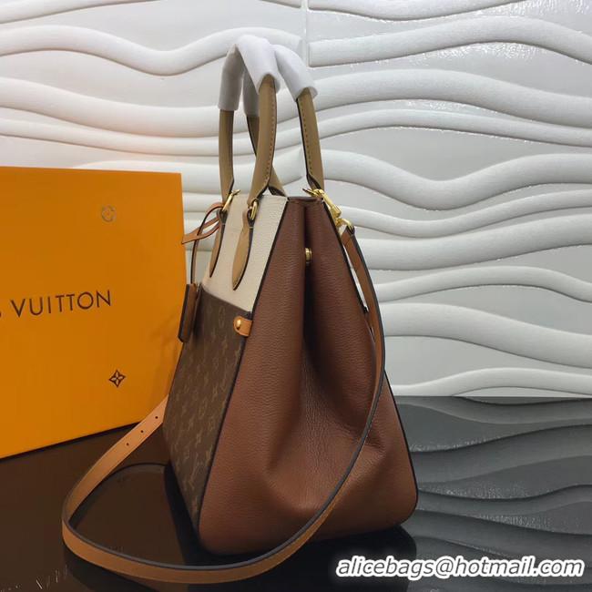 Best Price Louis Vuitton Original FOLD TOTE medium M45409 brown&Beige