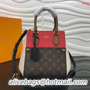 Grade Louis Vuitton Original FOLD TOTE medium M45409 red&brown&white