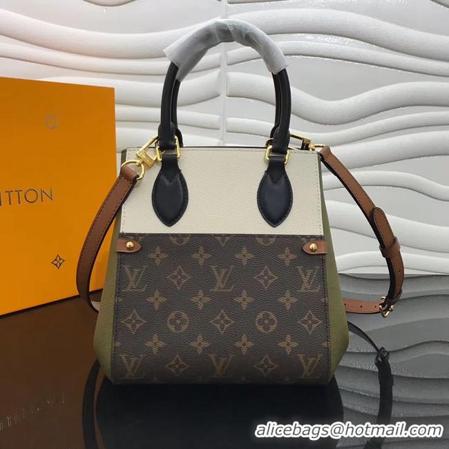 Best Price Louis Vuitton Original FOLD TOTE medium M45409 Khaki&black&white