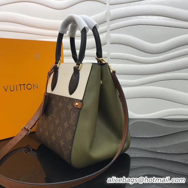 Best Price Louis Vuitton Original FOLD TOTE medium M45409 Khaki&black&white