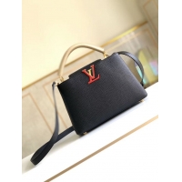 Best Design Louis Vuitton Original Leather Capucines BB Bag M94517 Black