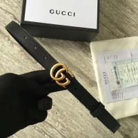 Best Price Gucci Leather belt with Double G buckle 409417 black