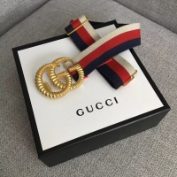 Purchase Gucci Web elastic belt with torchon Double G buckle 524101 red&white&blue