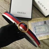 Affordable Price Gucci Web belt G25511 Red & white & blue