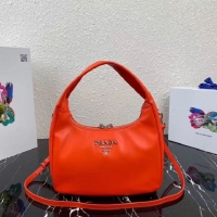 High Quality Prada Original Grain Leather With Chip Version Hobo Bag 1BC133 Red