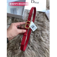 Good Looking Dior Calf Leather Belt Wide with 20mm 5361 red