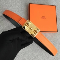 Discount Hermes Collier de Chien belt buckle & Reversible leather strap 24 mm H0521 orange