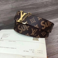 Stylish Louis Vuitton SPREME 40mm Belt M5899 Brown