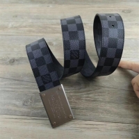 Pretty Style Louis Vuitton Damier Ebene Canvas Belt LV20266E