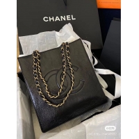 Best Price Chanel Original Leather Tote Shopping Bag AS1942 Black